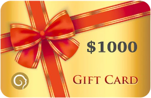 Winner holding gift card / cash